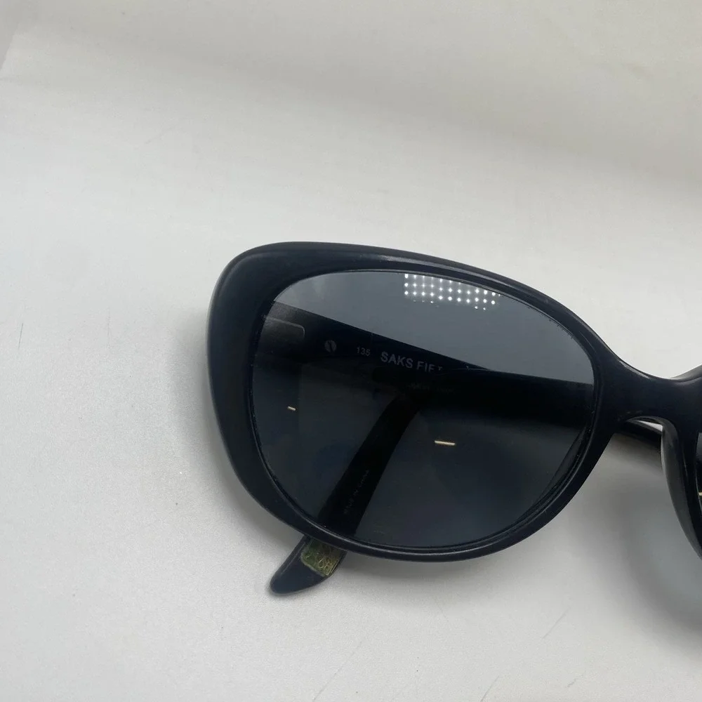 Saks Fifth Avenue Sunglasses Women FRAME ONLY SAKS 71/S 53-17-135 Black 673